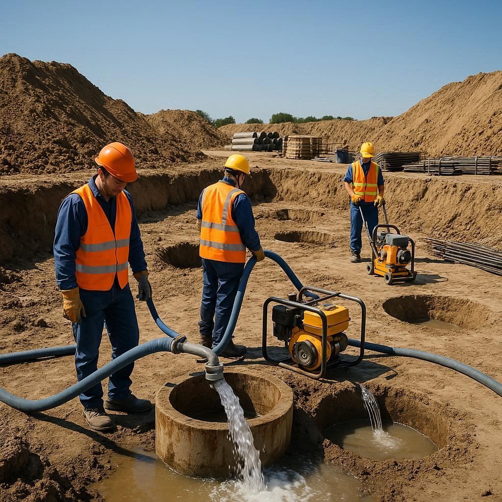 Глубинное водопонижение скважинами в Высоцке